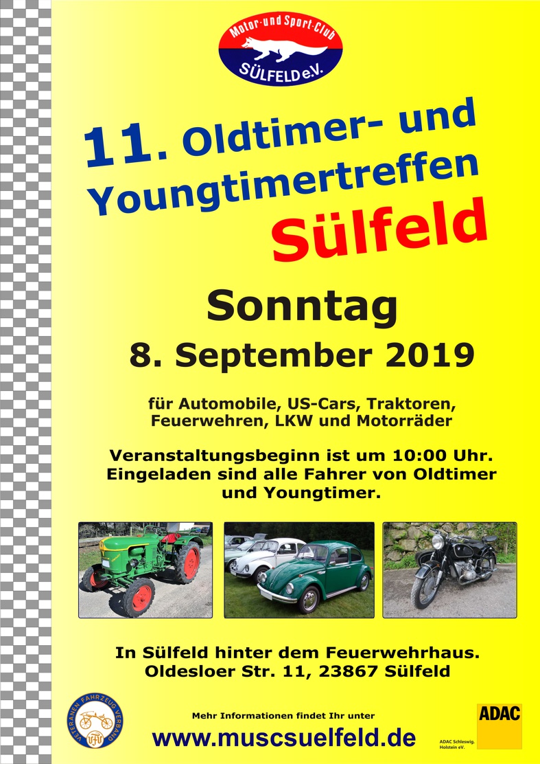 Young- Und Oldtimertreffen des MuSC-Sülfeld e.V. im ADAC am 09.09.2019