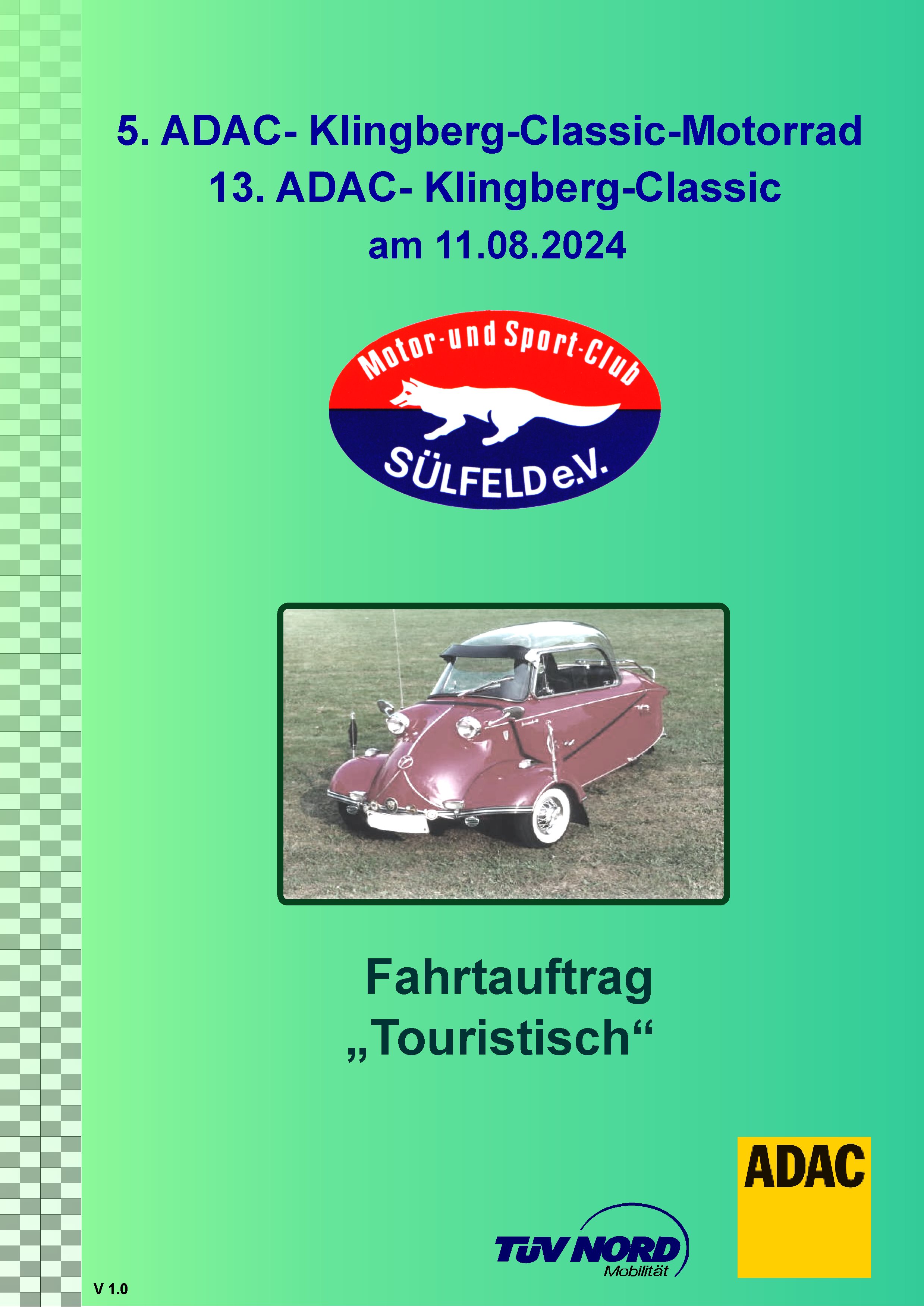 Fahrauftrag Klingberg-Classic Touristich 2024